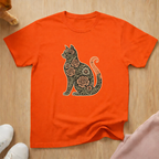 Floral silhouette 3 cat T-shirt