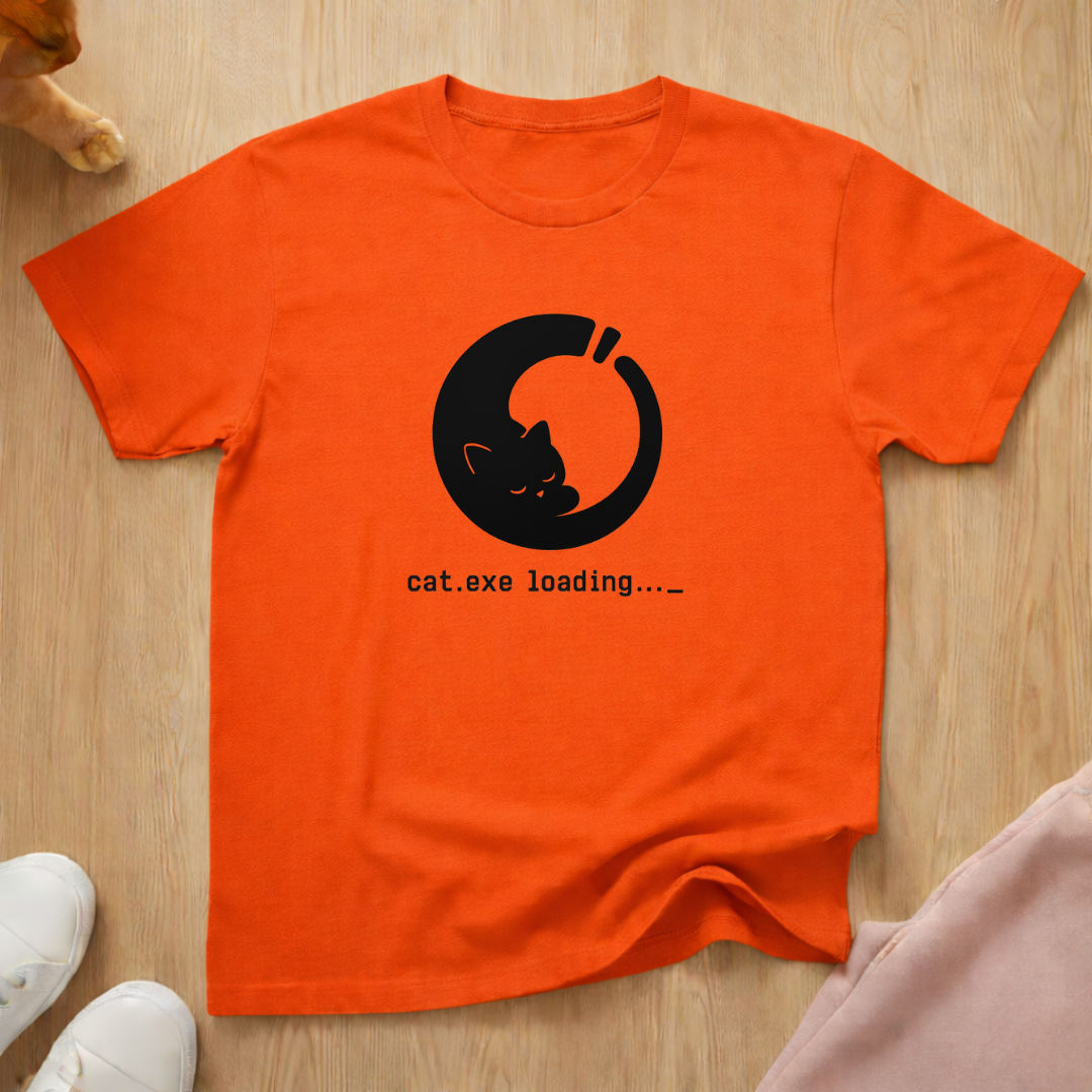Cat loading (light) T-shirt