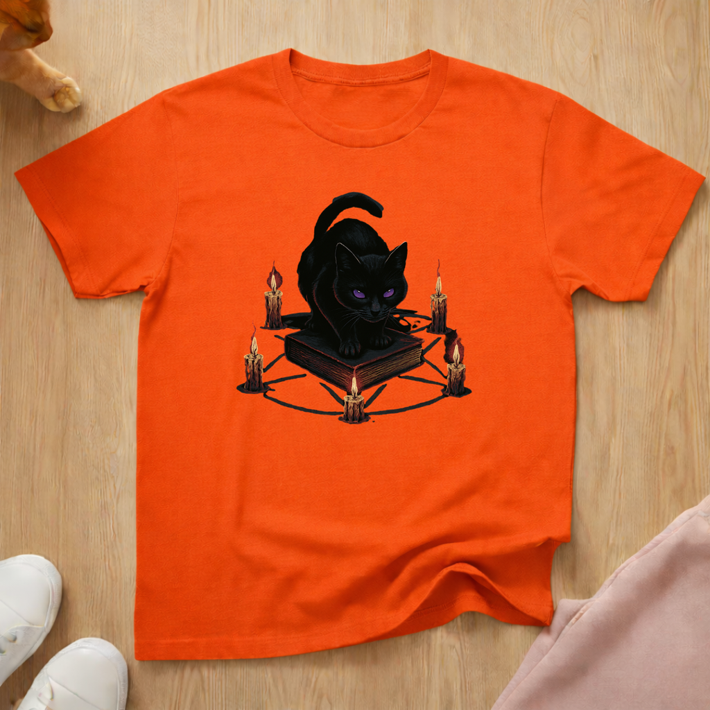 Pentagram cat T-shirt