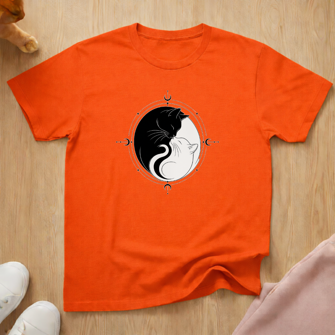 Yin Yang cats T-shirt