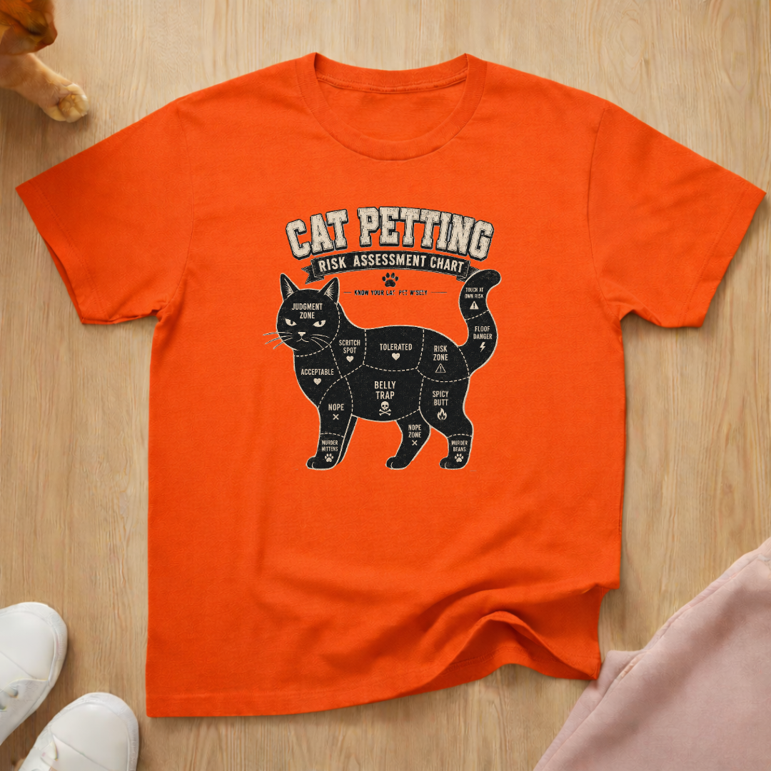 Cat petting guide T-shirt