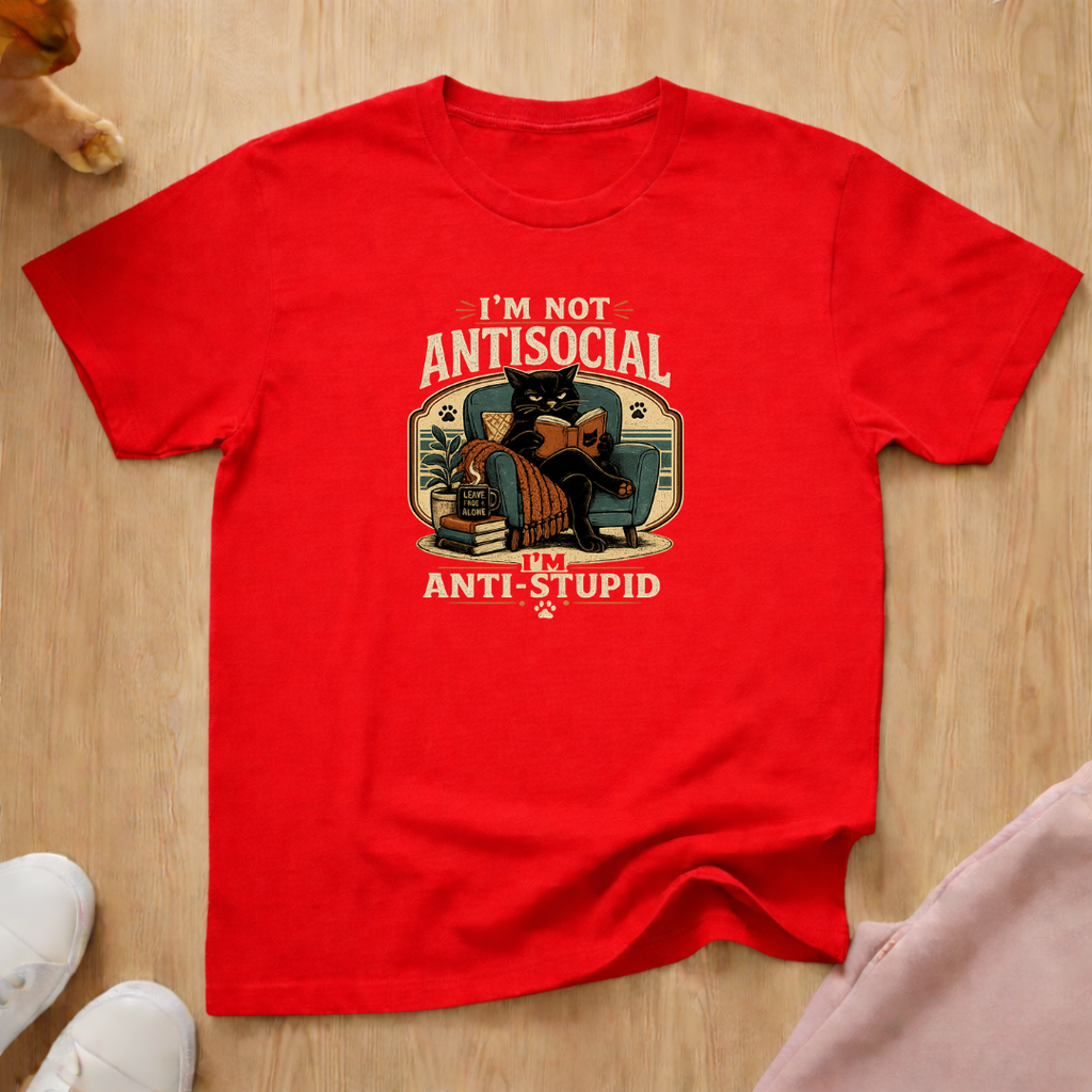 Not antisocial (light) T-shirt