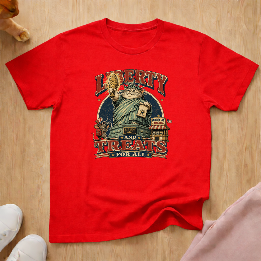 Liberty and treats T-shirt