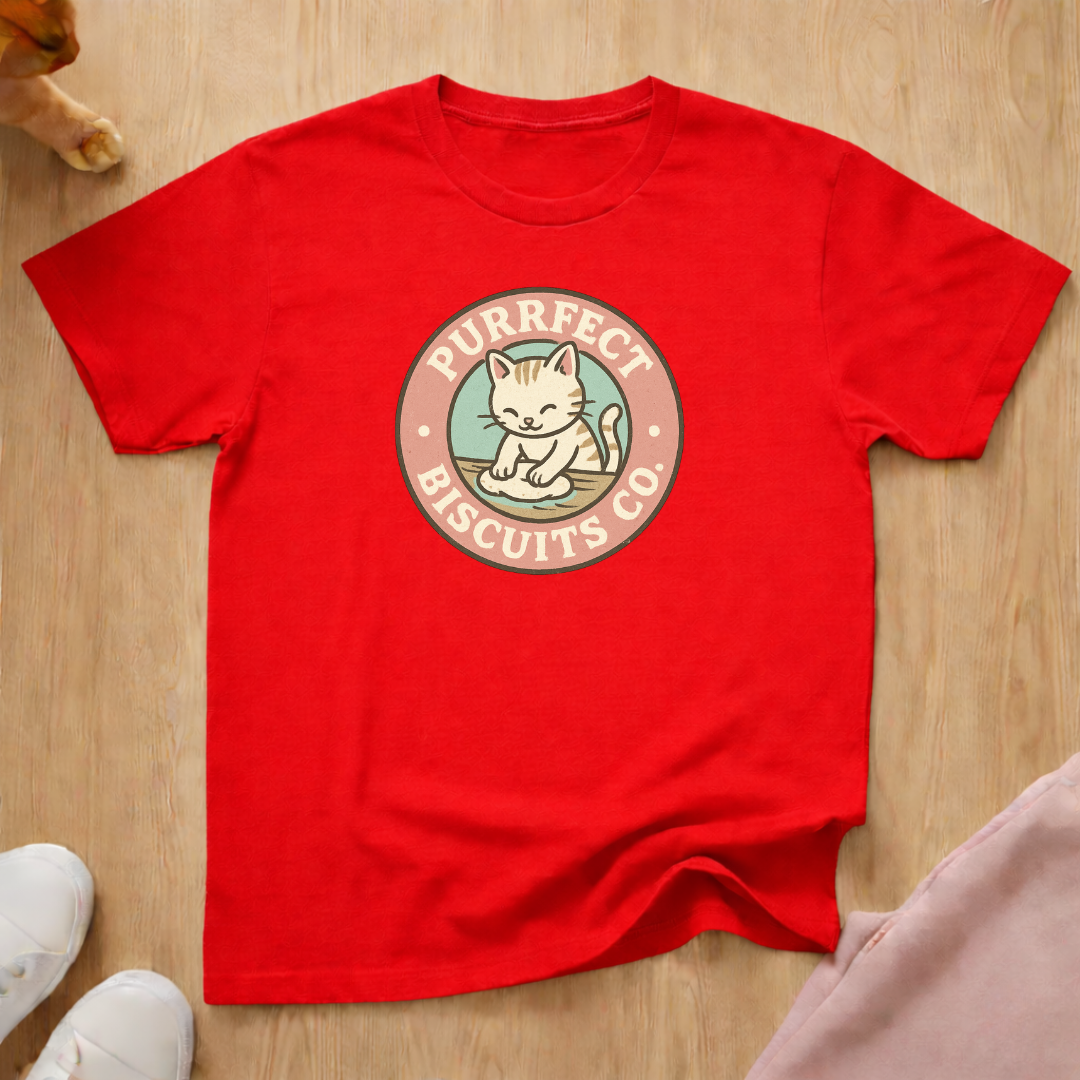 Purrfect Biscuit Company  cat T-shirt