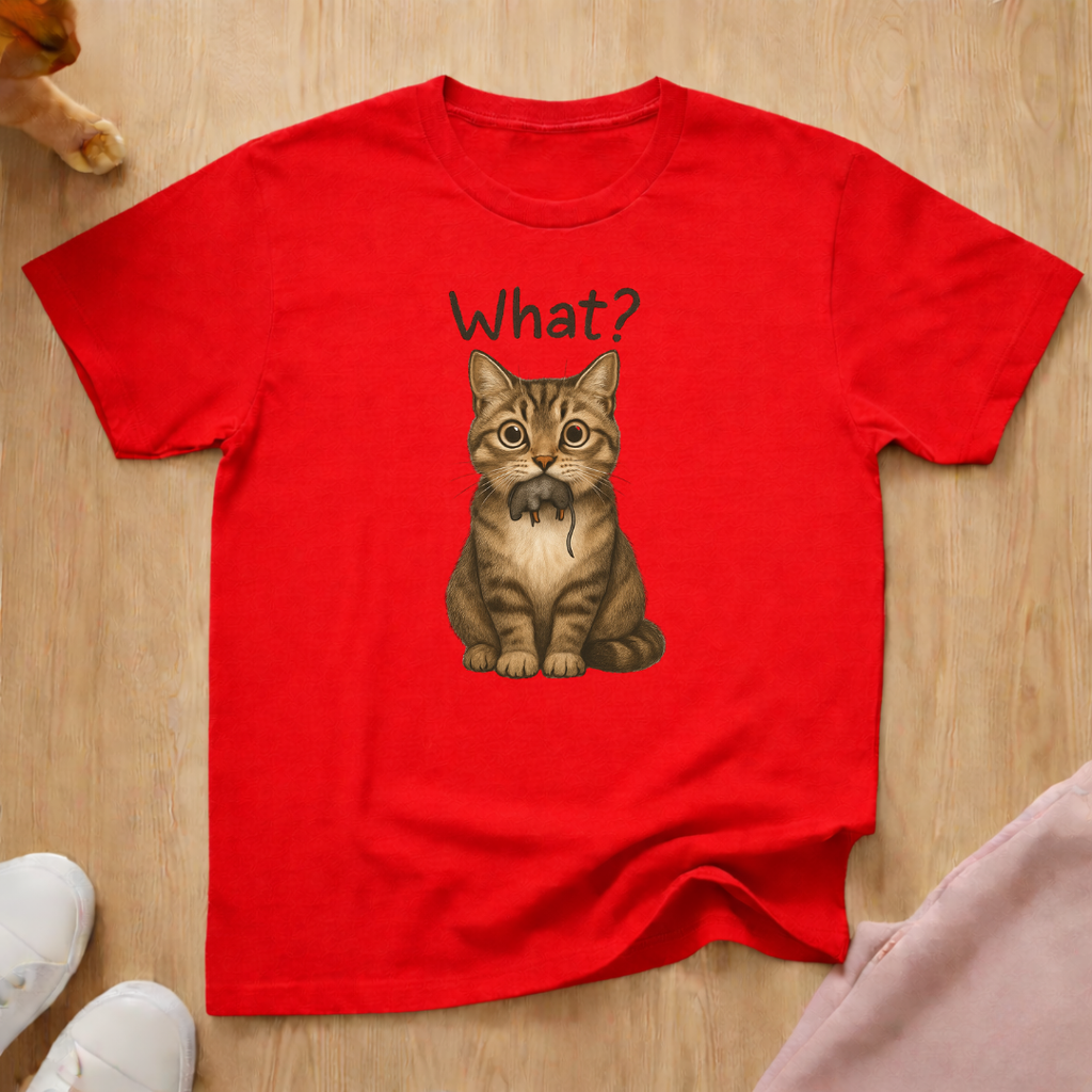 What? mouse cat T-shirt