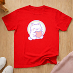 Cute heart cat T-shirt