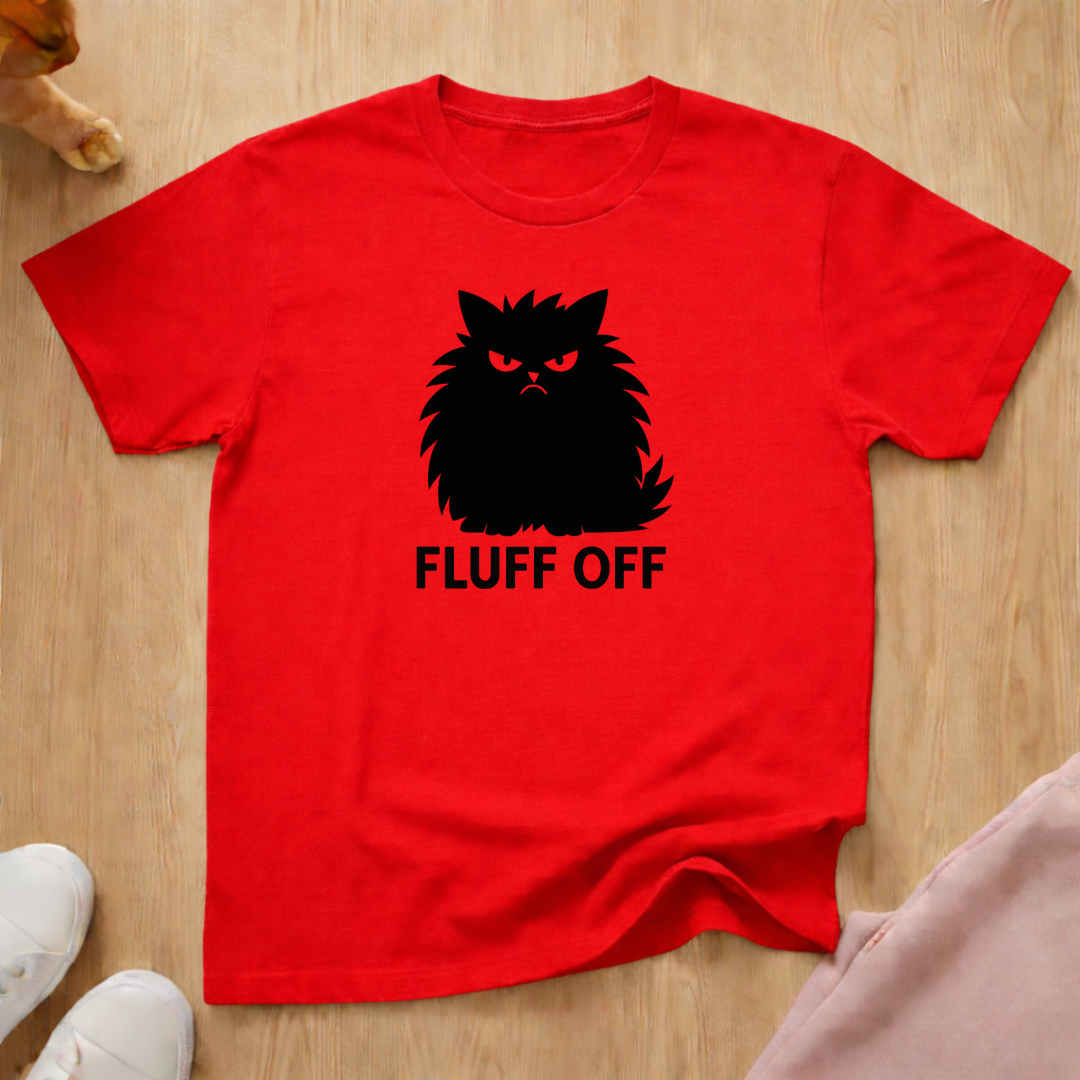 Fluff Off cat T-shirt