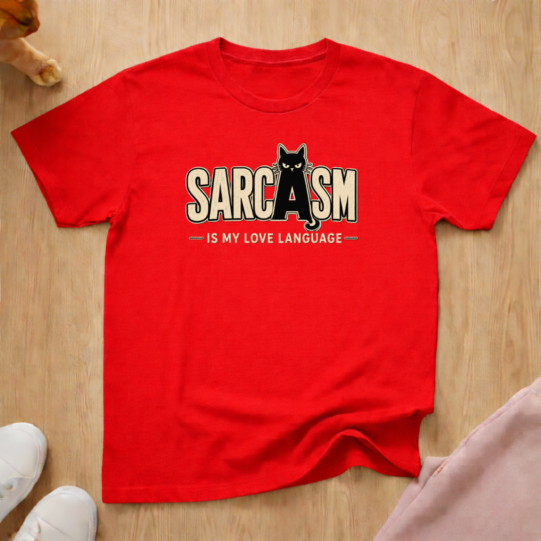 Sarcasm is my love language (light) T-shirt