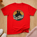 Retro Cat Dad 2 cat T-shirt