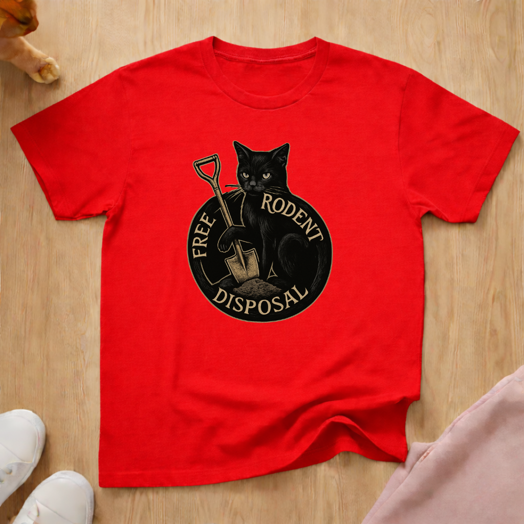 Rodent disposal 2 cat T-shirt