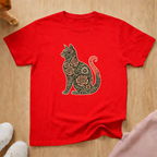 Floral silhouette 3 cat T-shirt