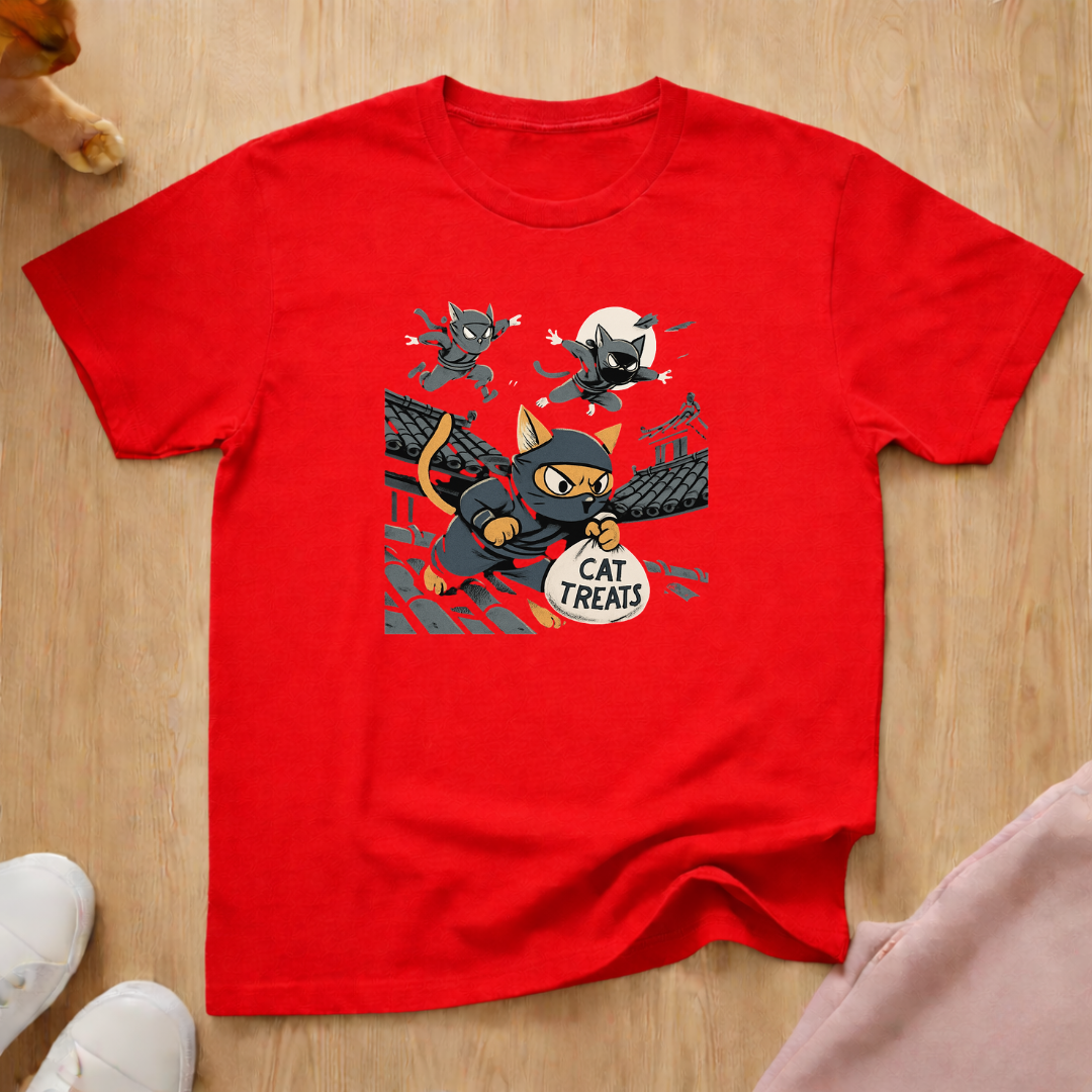 Ninja Cats cat T-shirt