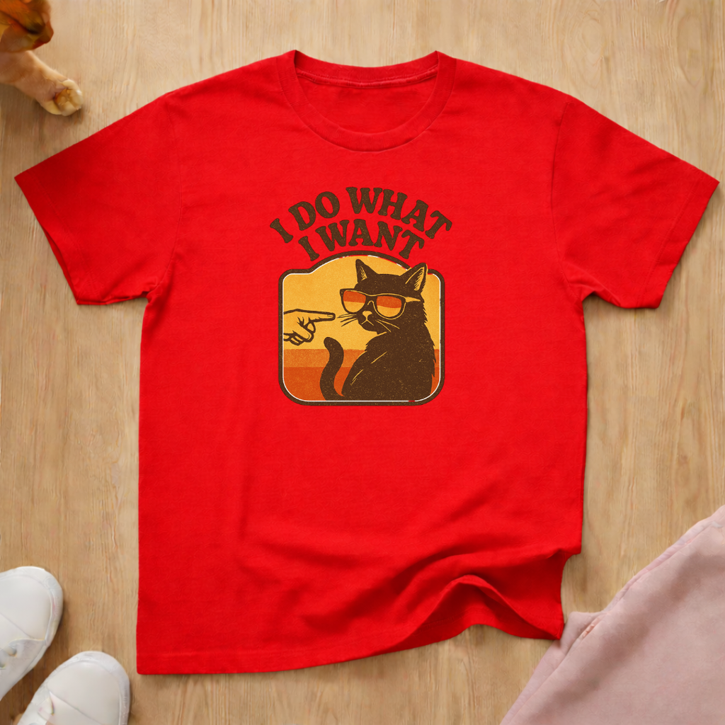 I do what I want cat T-shirt