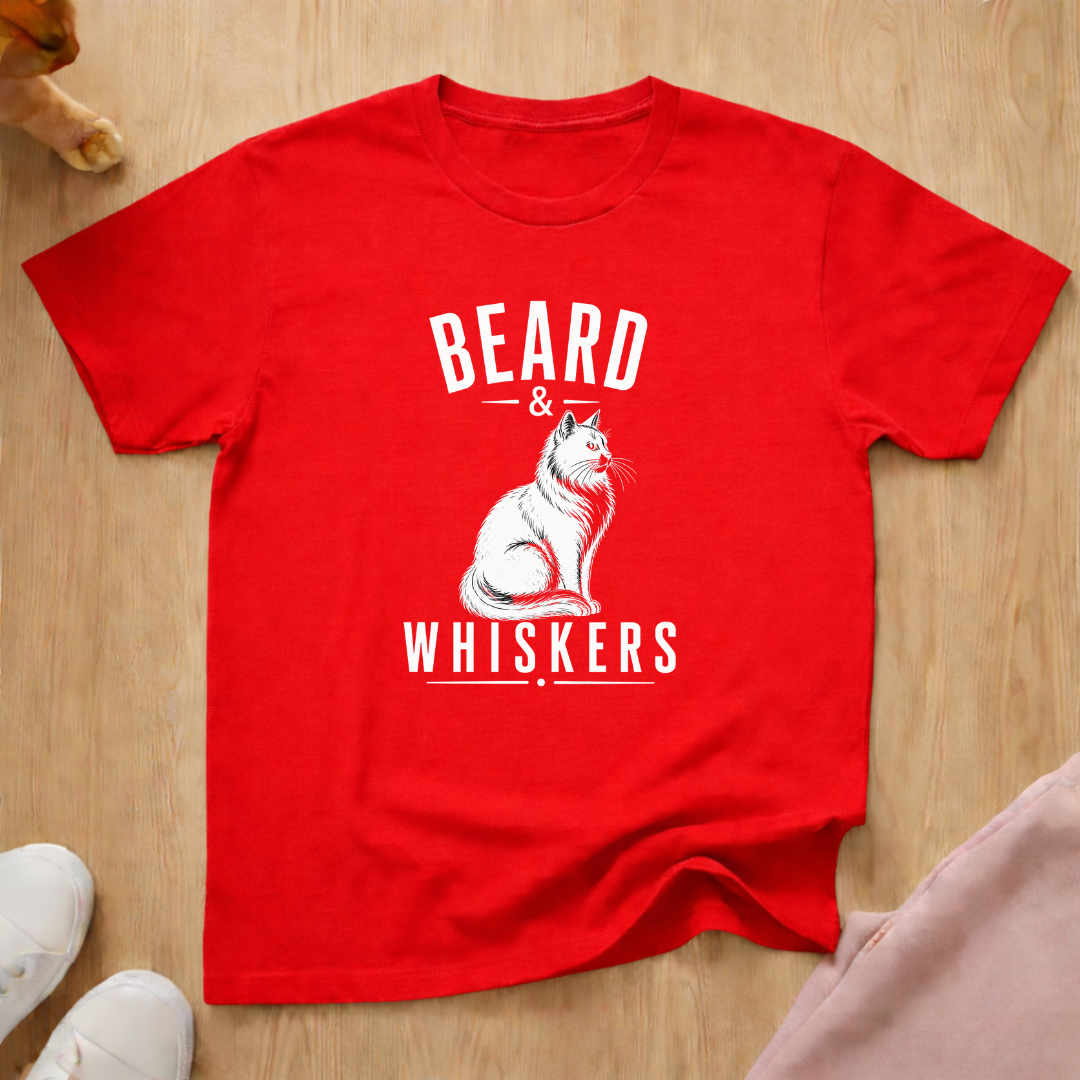 Beard & Whiskers (light) T-shirt