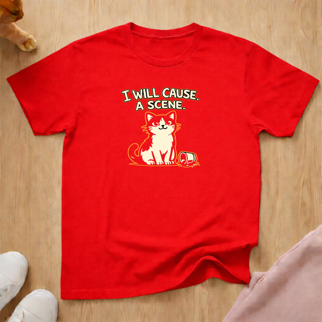I will cause a scene (light) T-shirt
