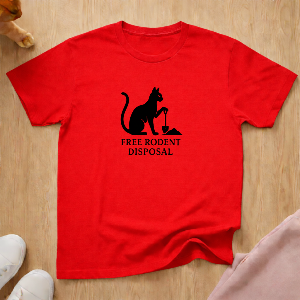 Free Rodent Disposal cat T-shirt