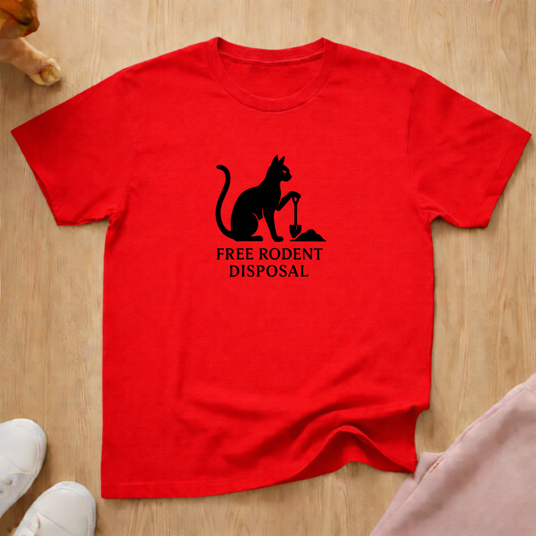 Free Rodent Disposal cat T-shirt