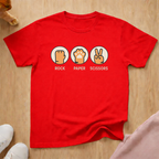 Rock Paper Scissors cat T-shirt