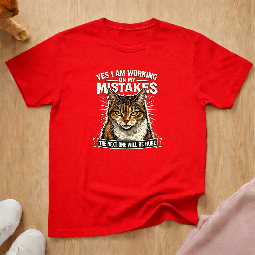 Working on my mistakes T-shirt