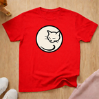 Curled Cat cat T-shirt