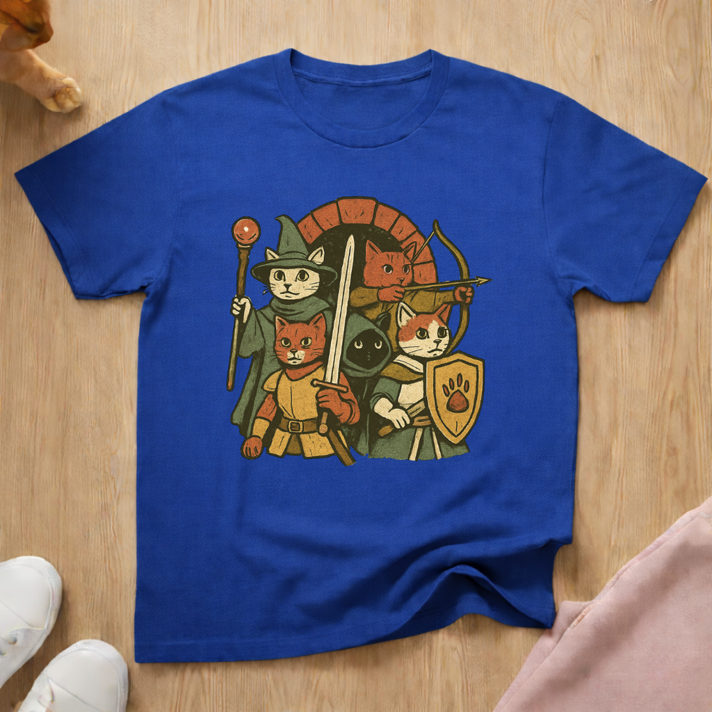 Cat DnD party cat T-shirt