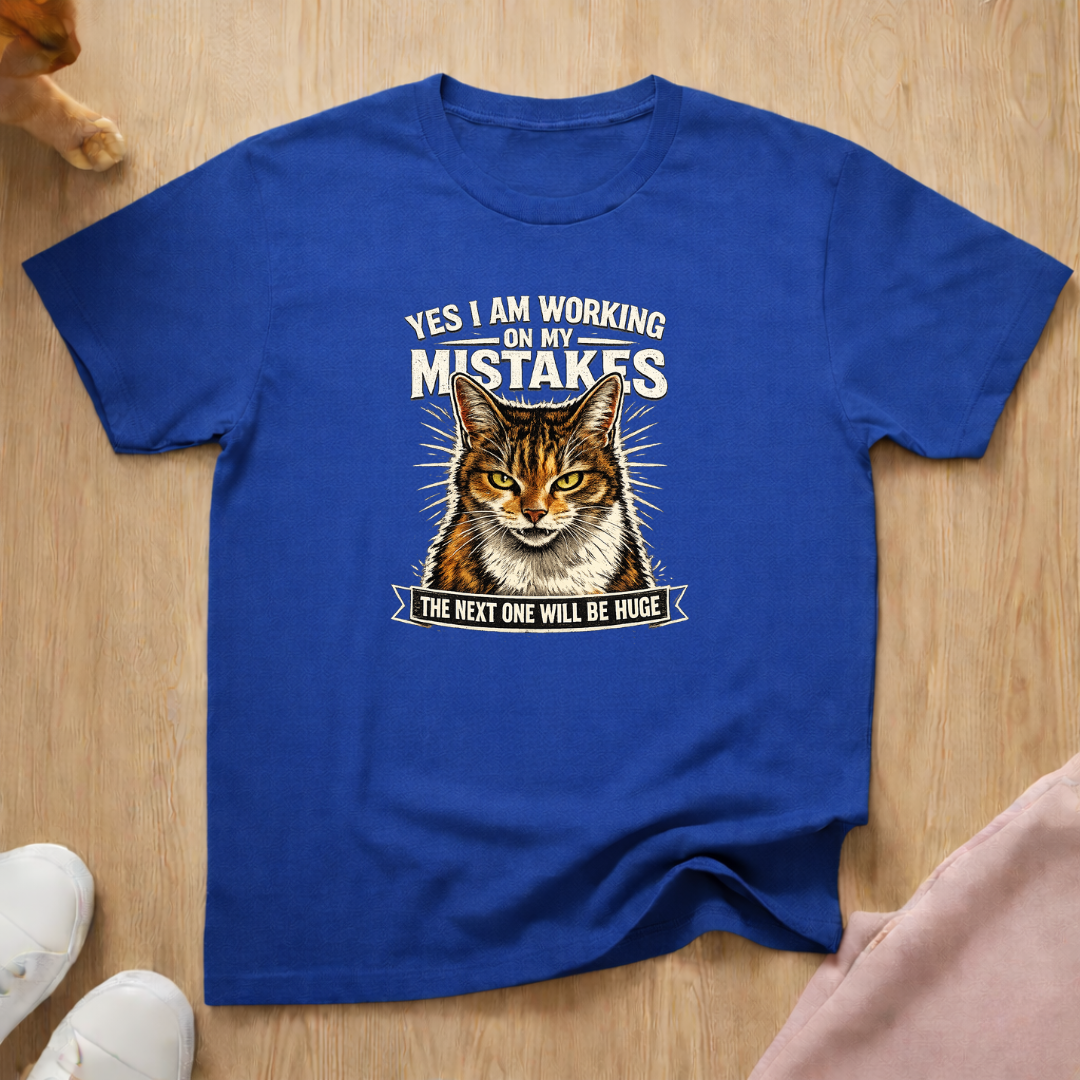 Working on my mistakes T-shirt