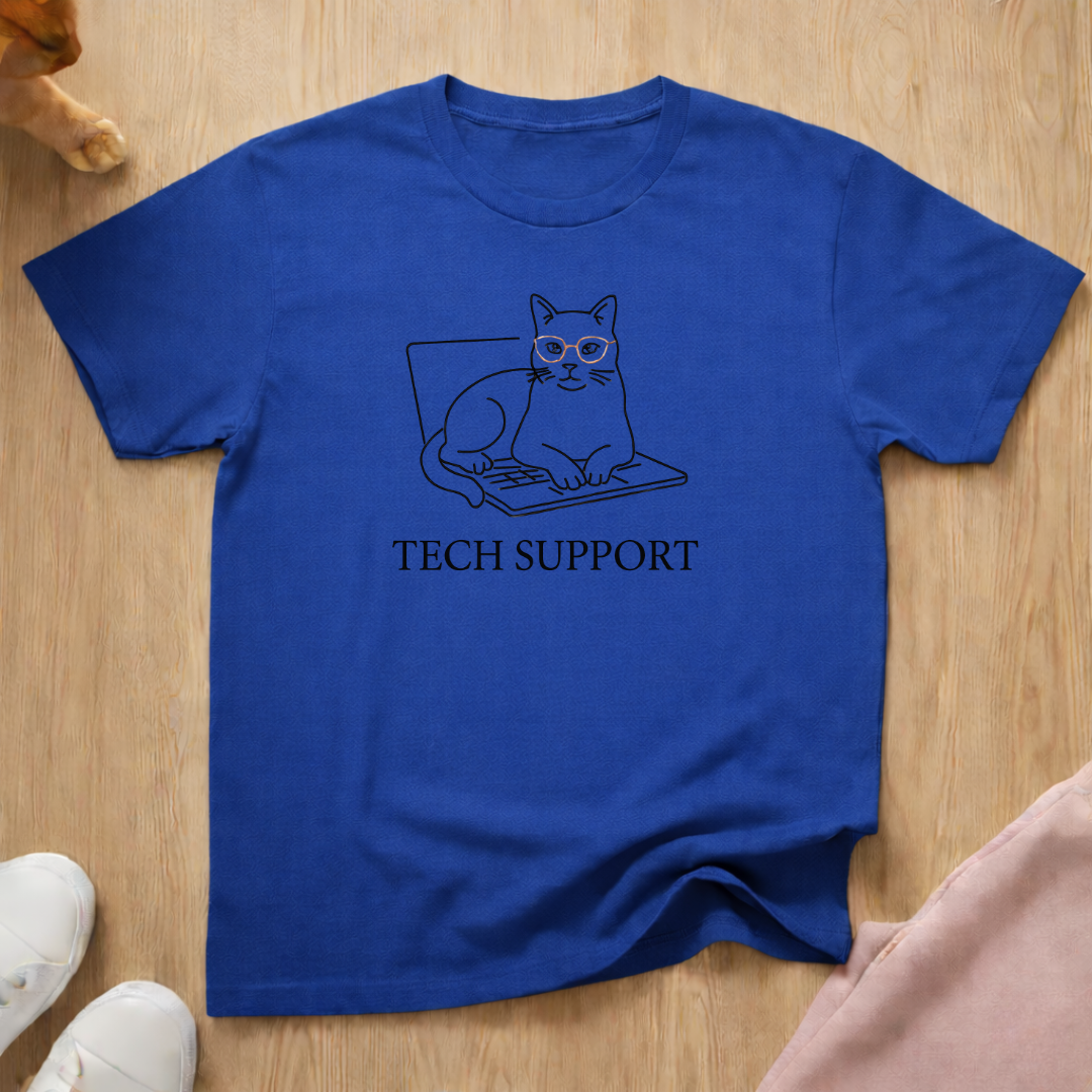 Tech Support 2 cat T-shirt