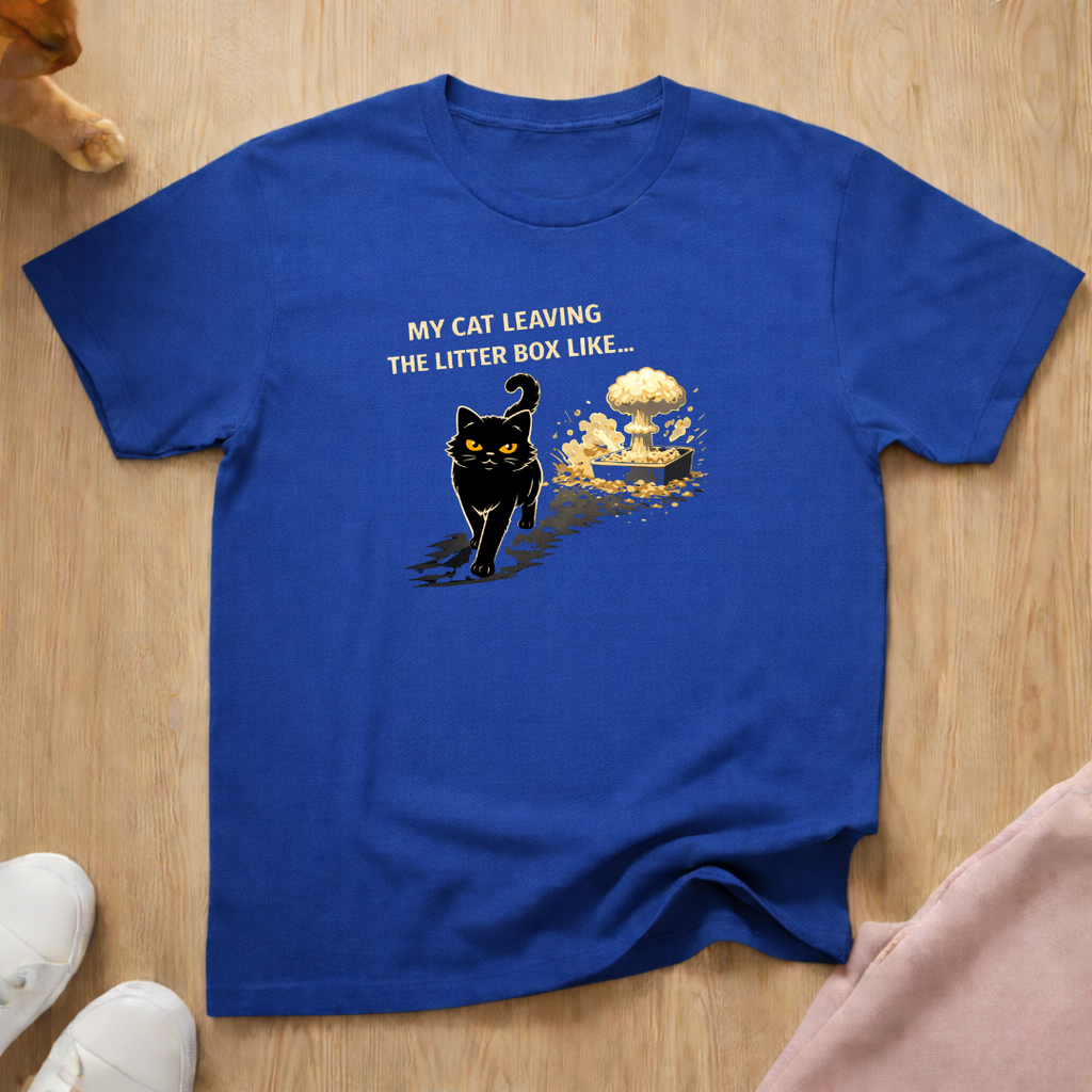 Leaving the litter box (White) T-shirt