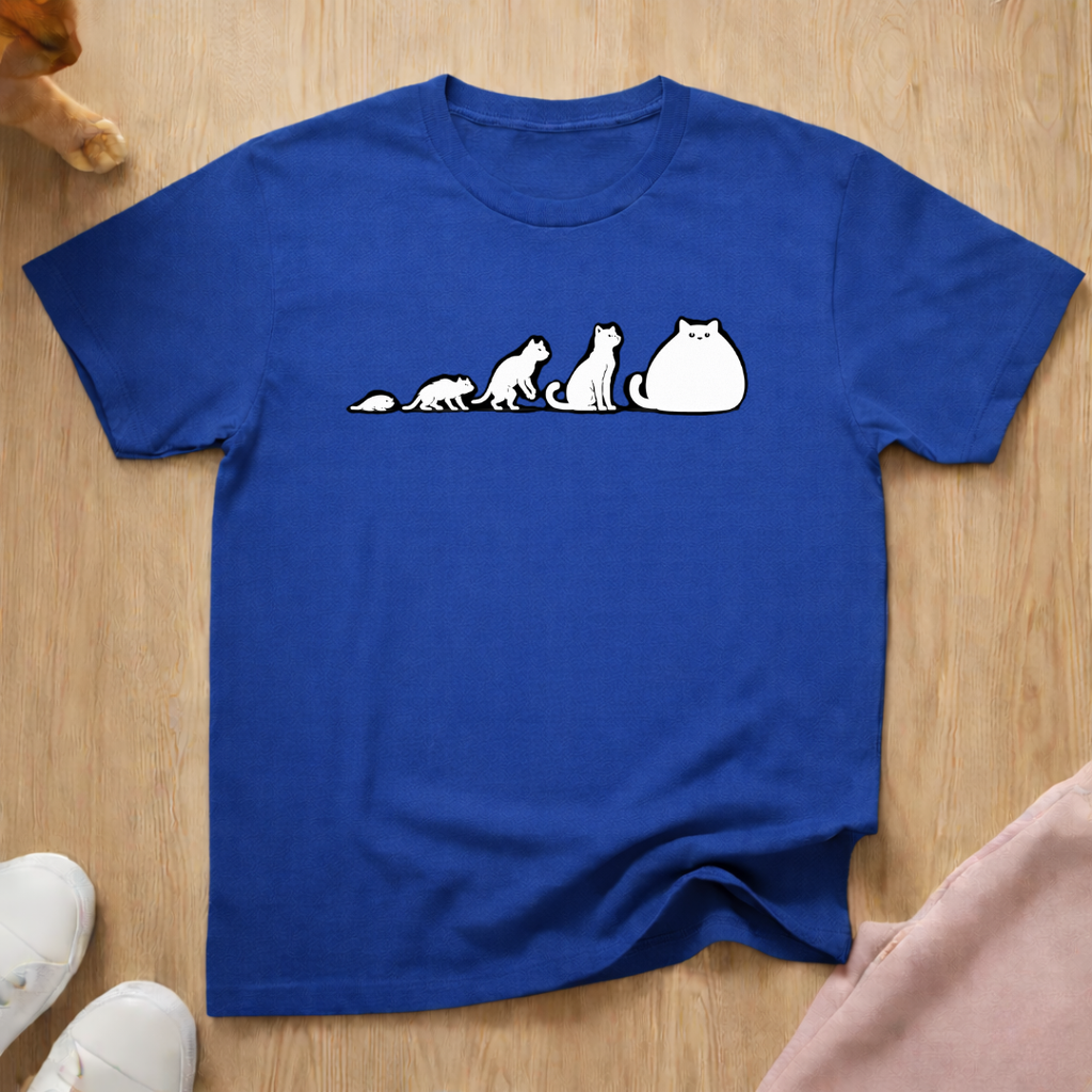 Cat evolution (White) T-shirt