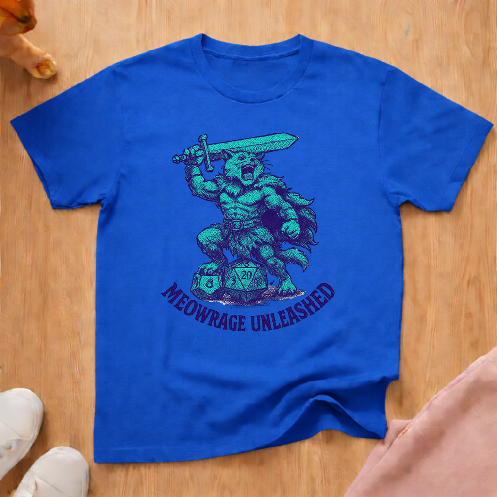 Meow Rage Unleashed cat T-shirt
