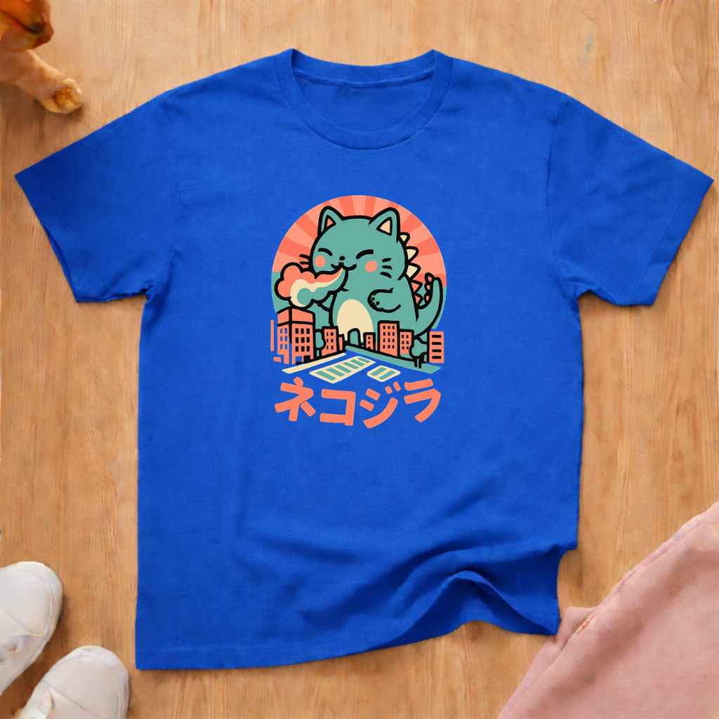 Cute Kaiju cat T-shirt