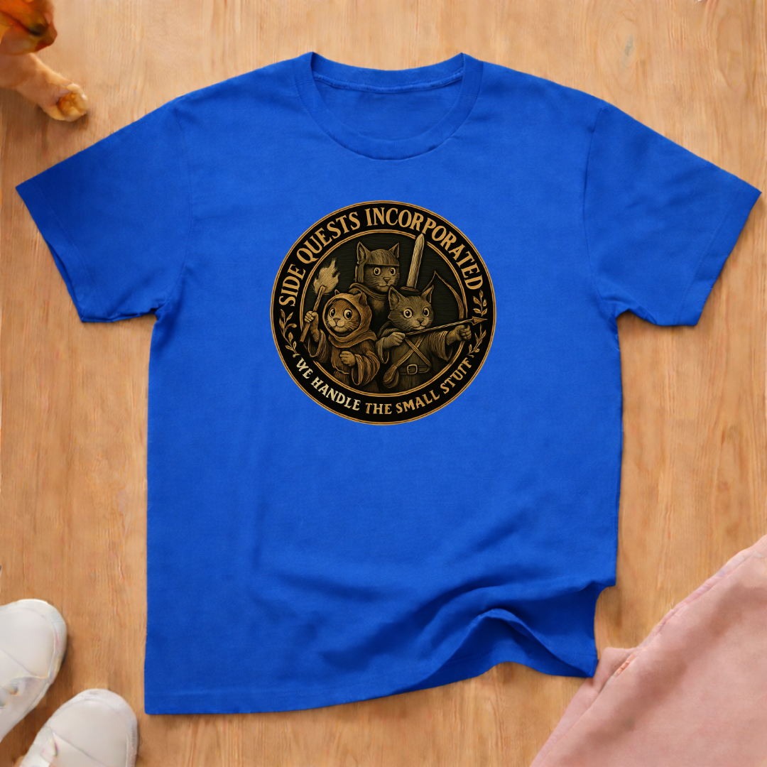 Side Quests 2 cat T-shirt