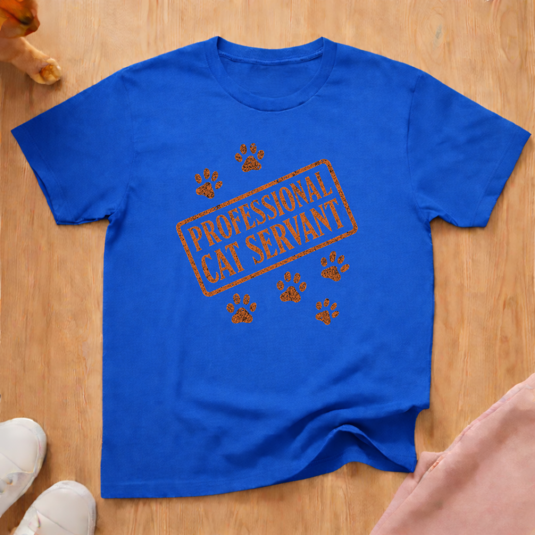 Professional cat servant T-shirt cat