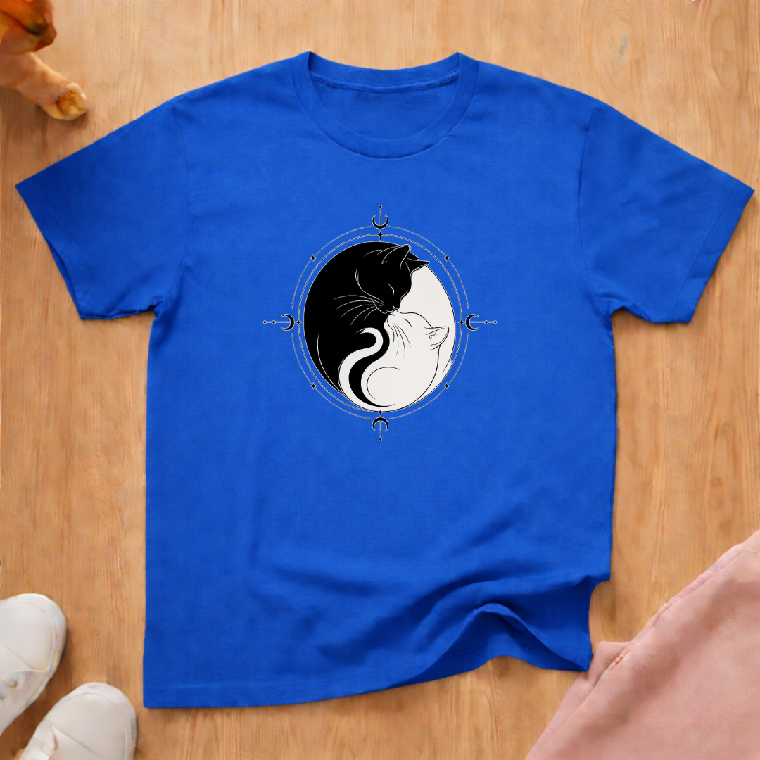 Yin Yang cats T-shirt