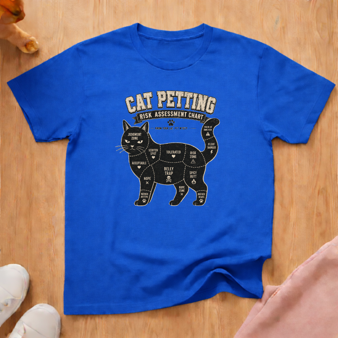 Cat petting guide T-shirt