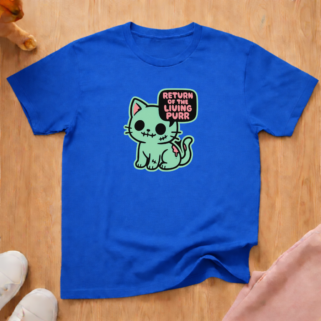 Return of the Living Purr cat T-shirt