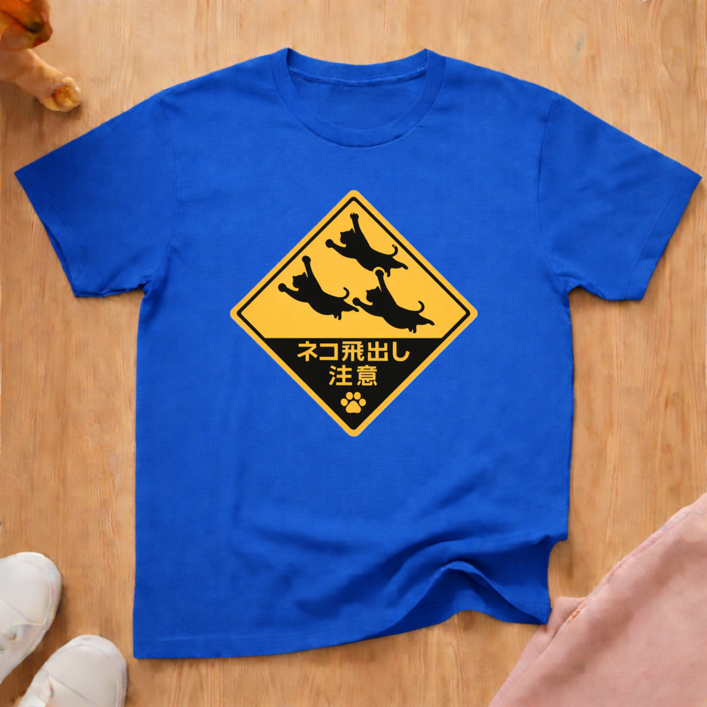 Leaping Cats Sign T-shirt