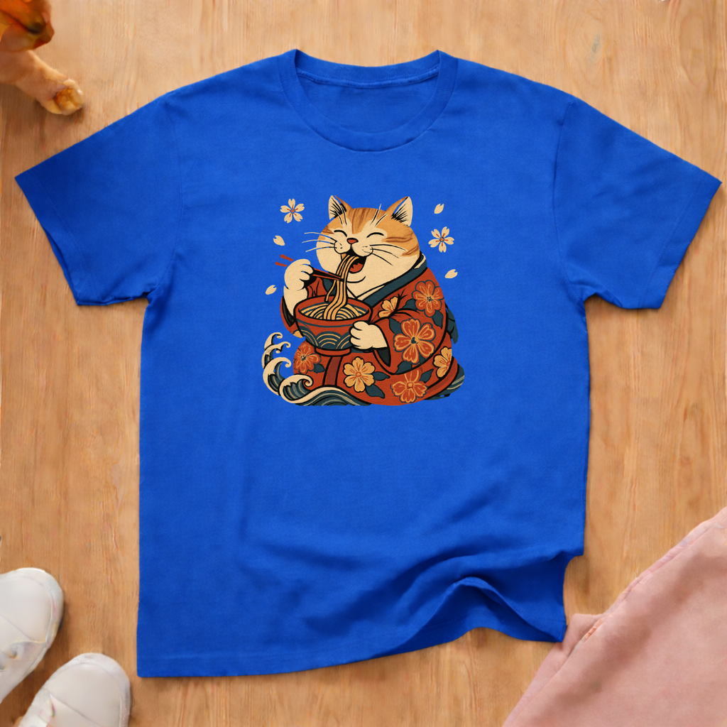 Fat Cat Ramen cat T-shirt
