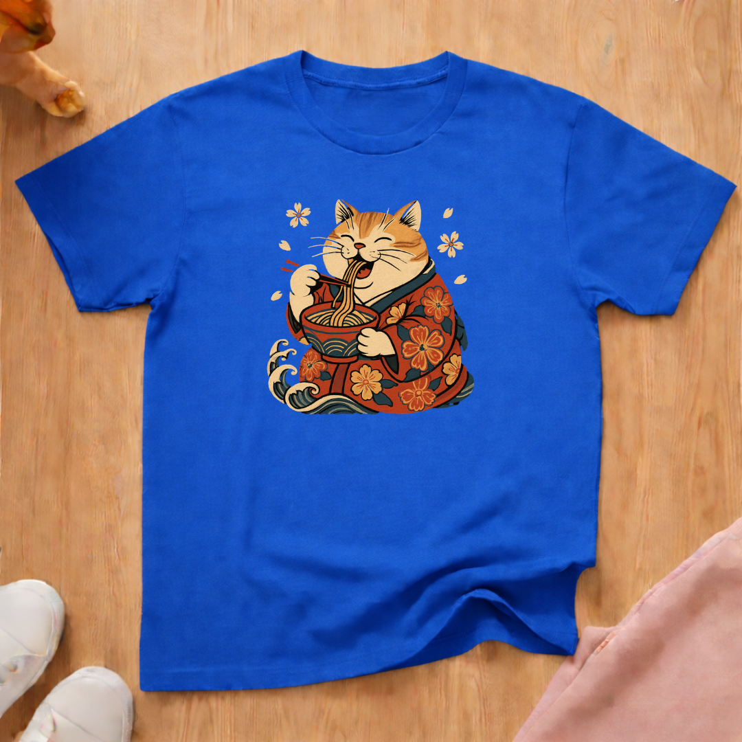 Fat Cat Ramen cat T-shirt