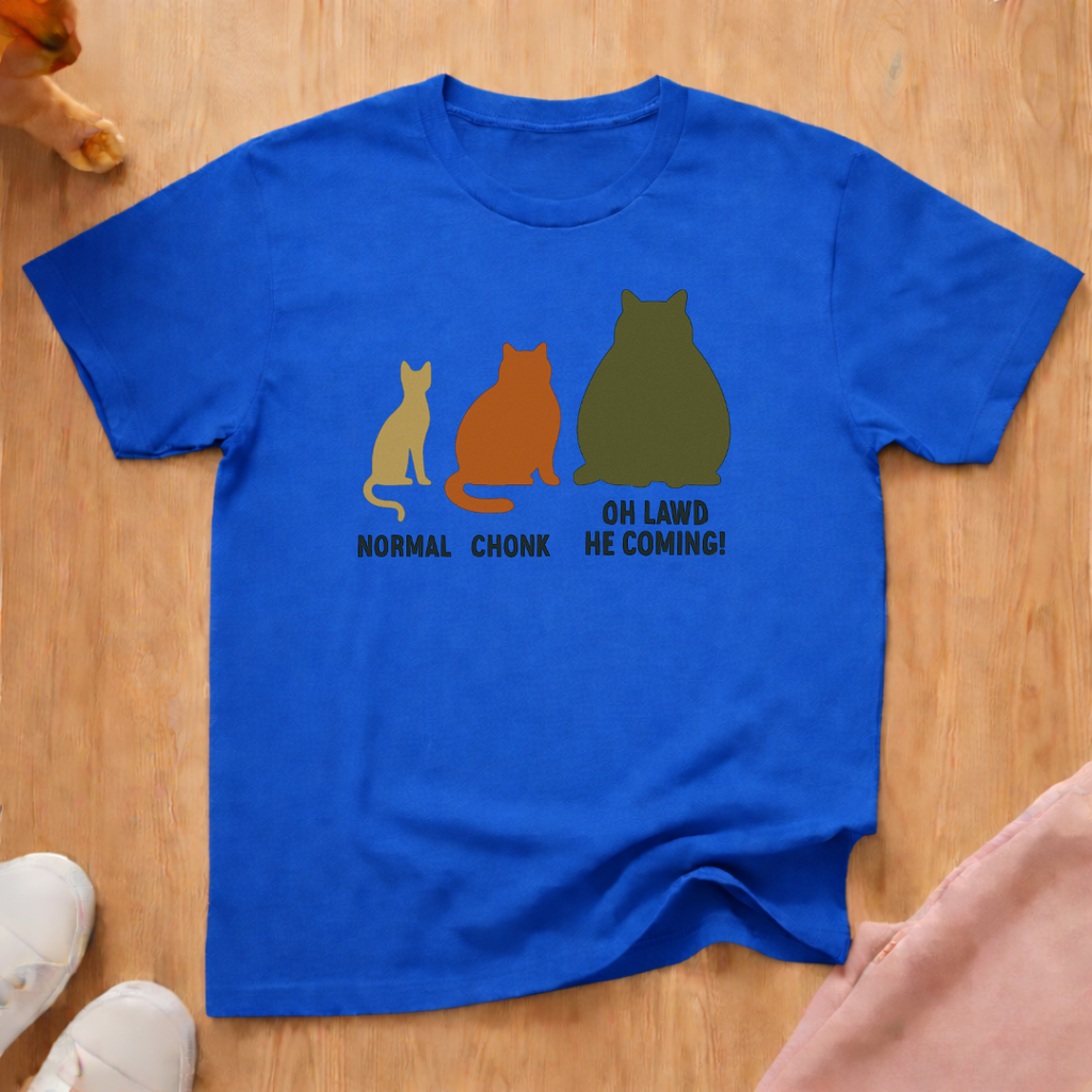 Cat sizes T-shirt cat