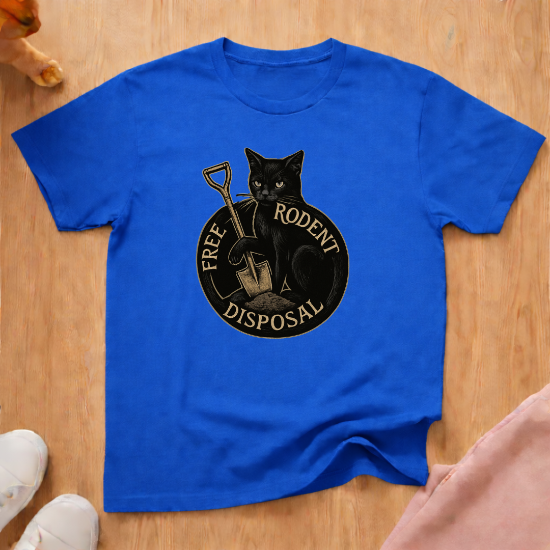 Rodent disposal 2 cat T-shirt