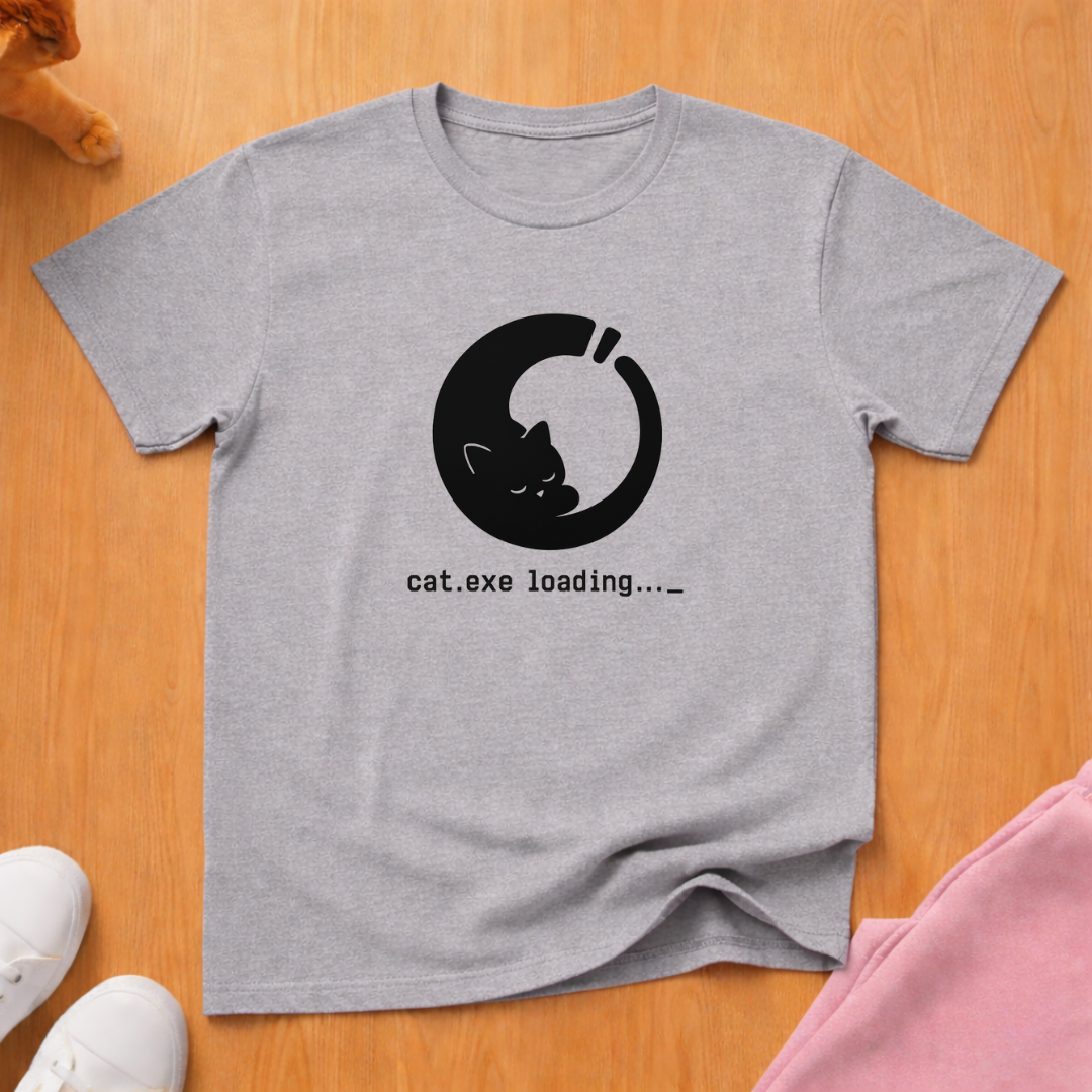 Cat loading (light) T-shirt