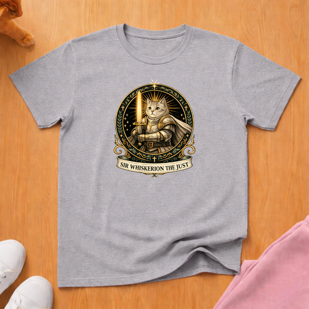 RPG Paladin "Sir Whiskerion" T-shirt