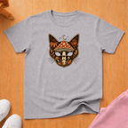 Autumn mushroom cat T-shirt