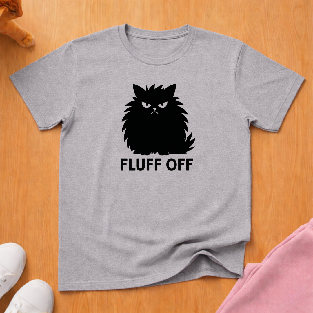 Fluff Off cat T-shirt