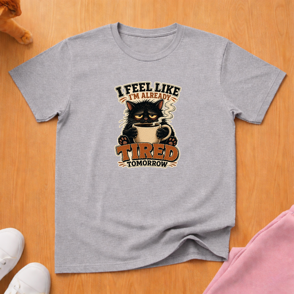 Tired tomorrow coffee T-shirt