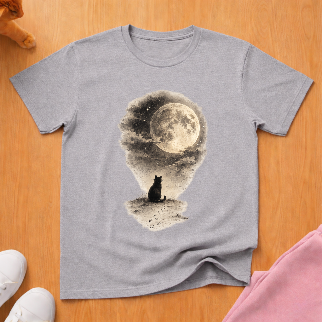 Cat moon T-shirt