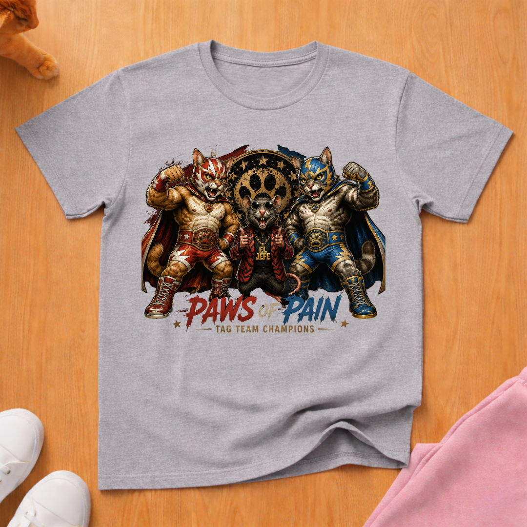 Paws of Pain tag team T-shirt