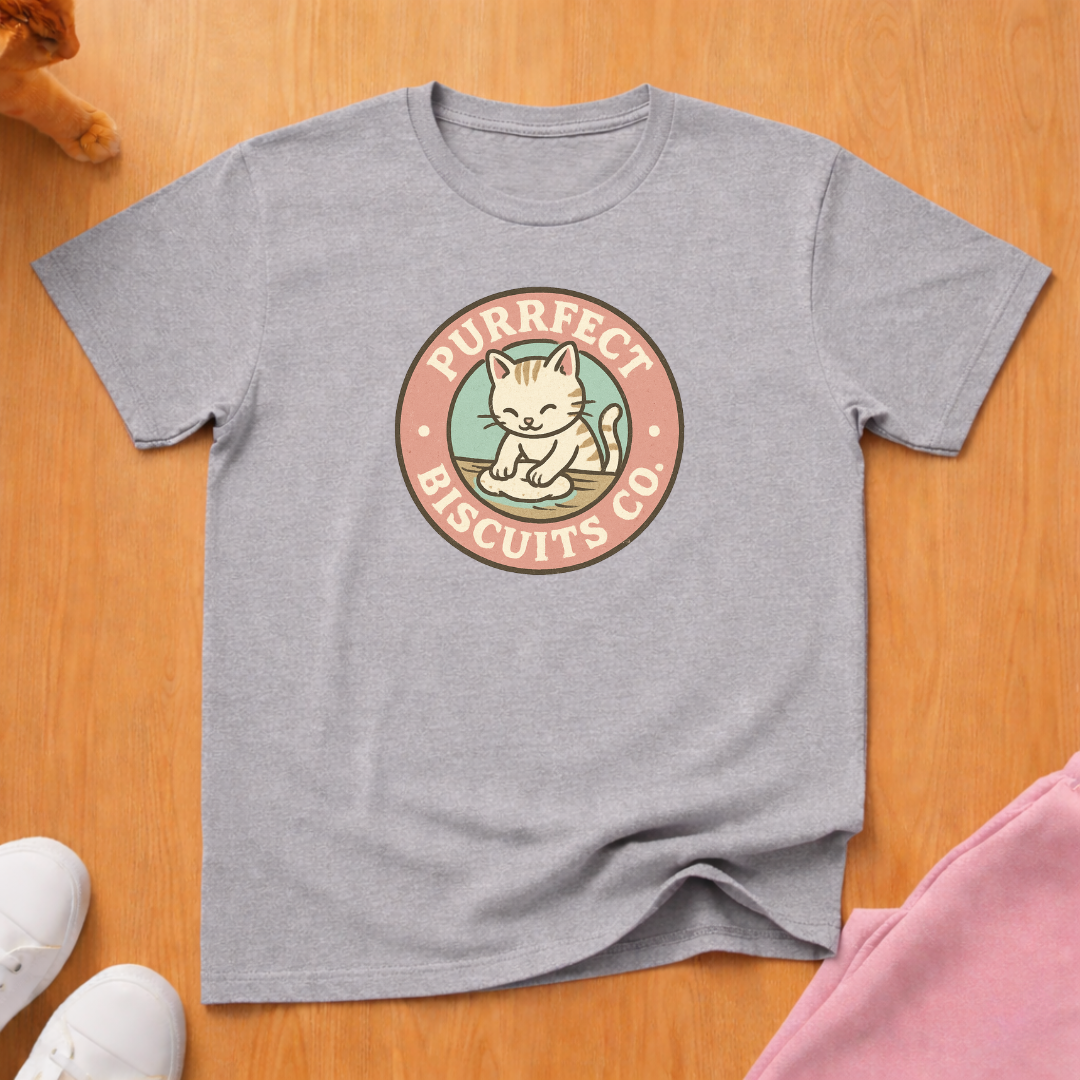 Purrfect Biscuit Company  cat T-shirt