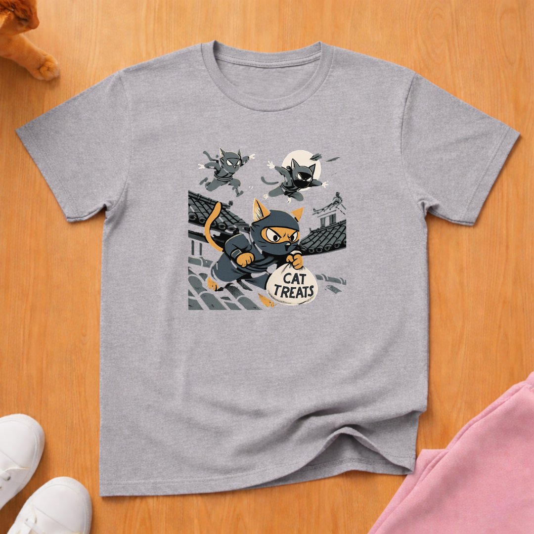Ninja Cats cat T-shirt